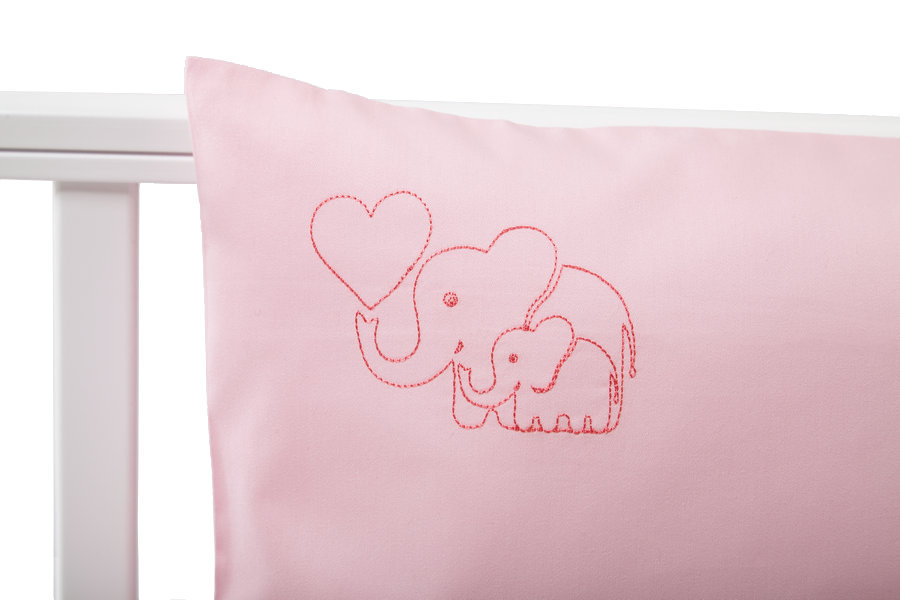 Pillowcase with embroidery Elephants